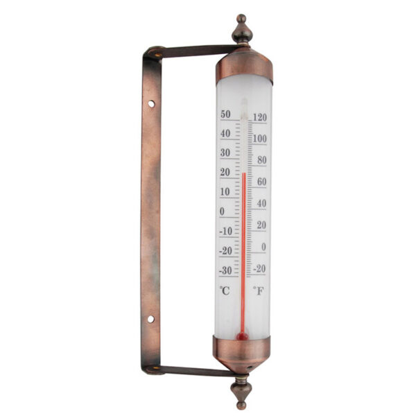 Esschert Design Kozijnthermometer 8x5x25cm Staal