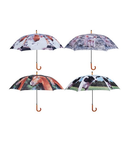 Esschert Design Paraplu Farm Animals Ø120cm