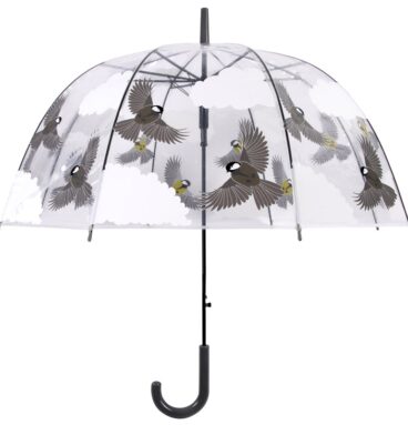 Esschert Design Paraplu Transparant 2 Zijdig Vogel