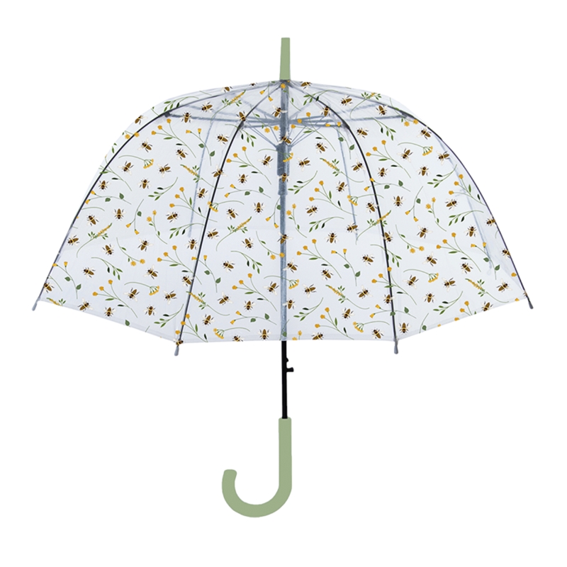 Esschert Design Paraplu Transparant Met Bijenprint Ø83cm