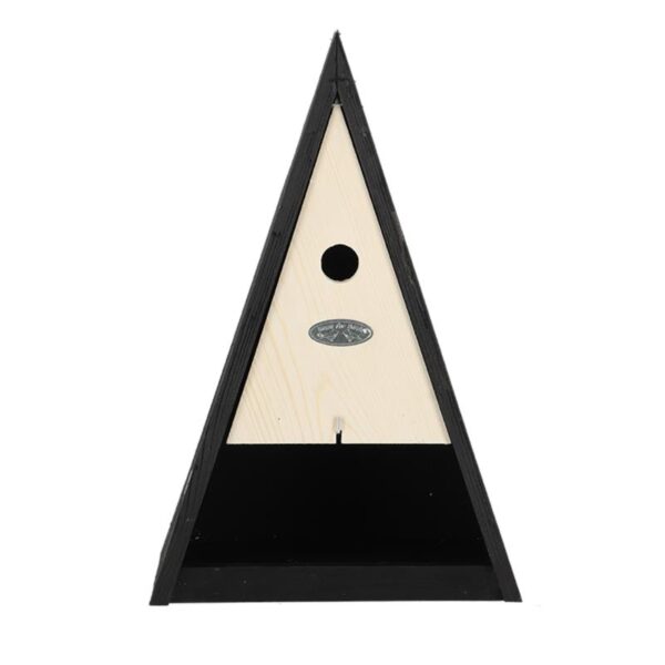 Esschert Design Vogelhuisje Wigwam Met Voederplaats Zwart 26x16xh39cm