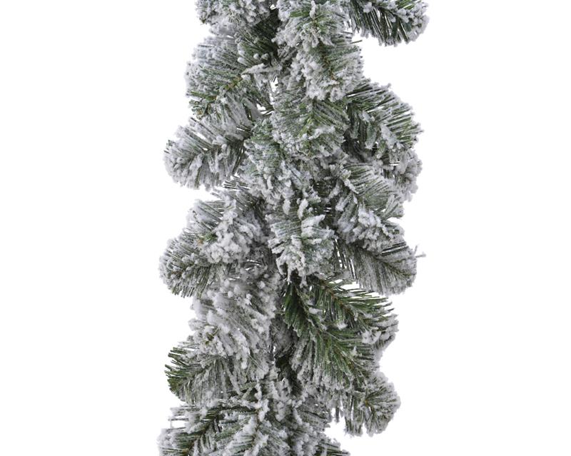 Everlands Imperial Pine Guirlande Met Snowy Finish 25x270cm Voor Binnen Gebruik