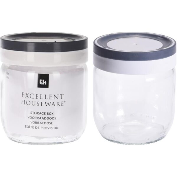 Excellent Houseware Voorraadpot Glas 425ml