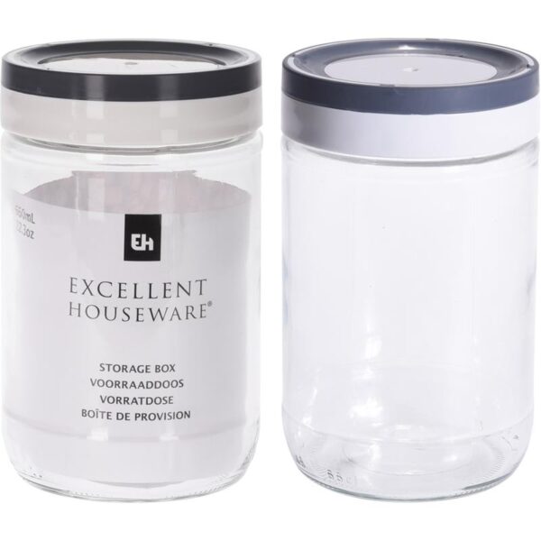 Excellent Houseware Voorraadpot Glas 660ml