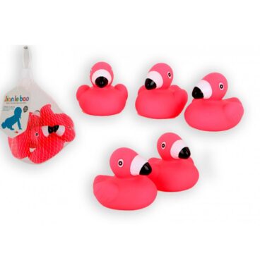 Flamingo Bad Figuurtjes 6cm 5 Stuks In Net