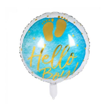 Folieballon Hello Boy! Ø45cm