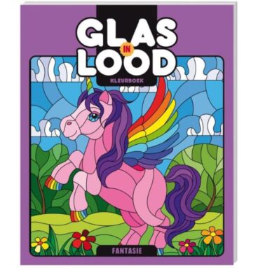 Glas-in-lood Kleurboek - Fantasie