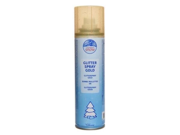 Glitterspray Decoratie 100ml Goud