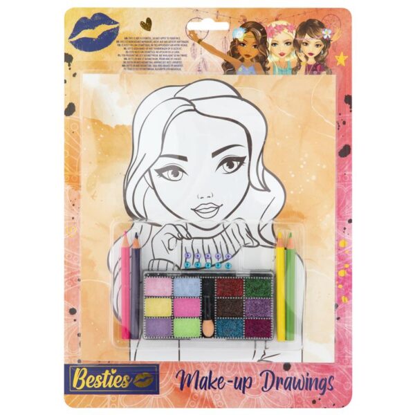 Grafix Besties Maak Je Eigen Make-up Tekeningen A4