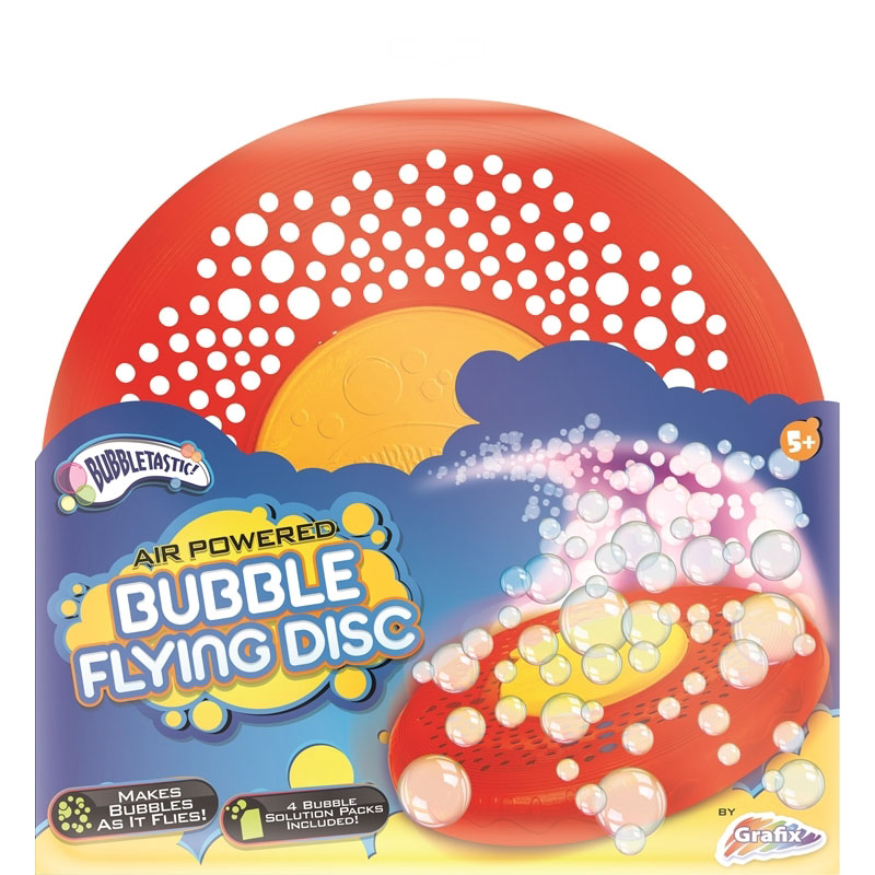 Grafix Bubble Flying Disc Ø25cm. Frisbee Met Bellen - Gooi En Zie Honderden