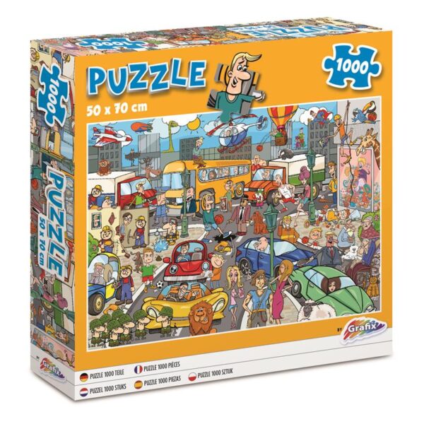 Grafix Comic Puzzel Verkeer 1000 Stukjes 50x70cm