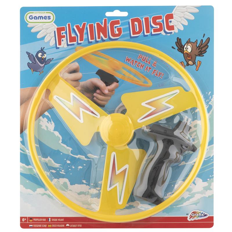 Grafix Flying Disc Met Trekkoord. Trek