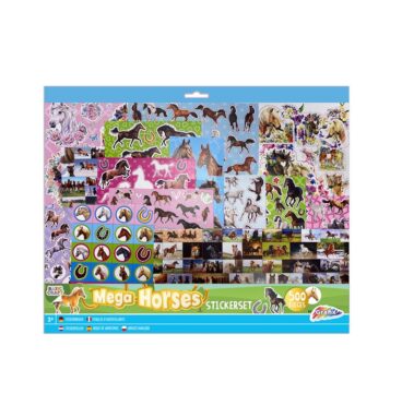 Grafix Mega Stickerset Paarden 500-delig 30x35cm