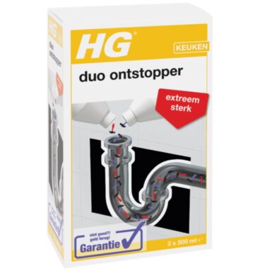 HG Duo Ontstopper | Afvoerontstopper Voor Hardnekkige Verstoppingen