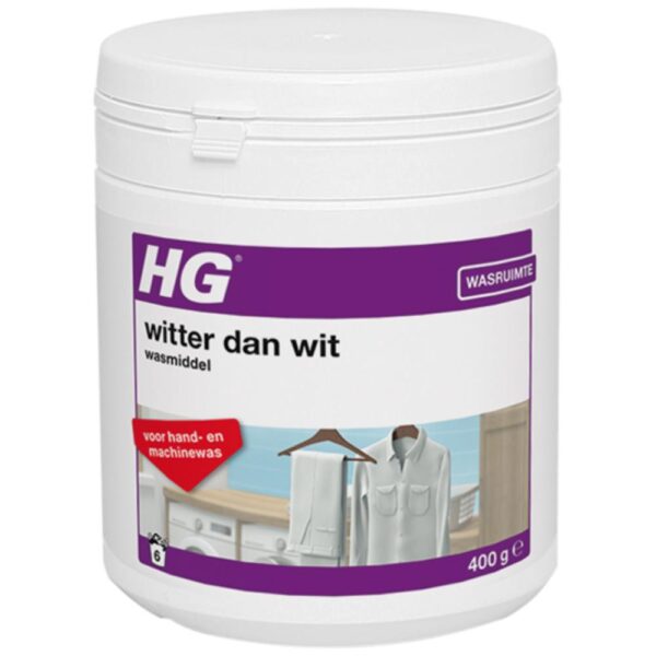 HG Witter Dan Wit Wasmiddel 400gr Voorkomt Vergeling