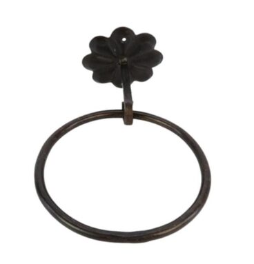 Hanger Ring Kabala Metaal D15cm Zwart