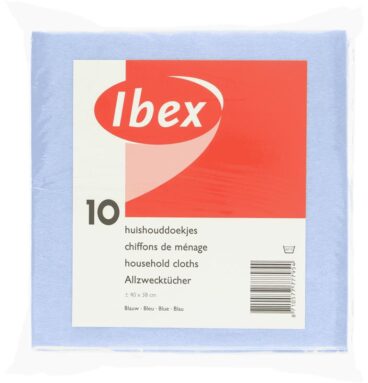 Ibex Huishouddoekje Blauw 38x40 10st
