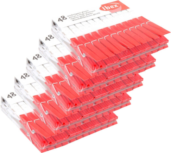 Ibex Wasknijpers Plastic 48st.5sets