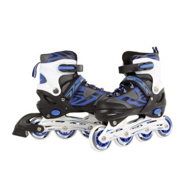Inline Skates Blauw/zwart Abec7 Alu Frame Verstelbaar Maat 35-38