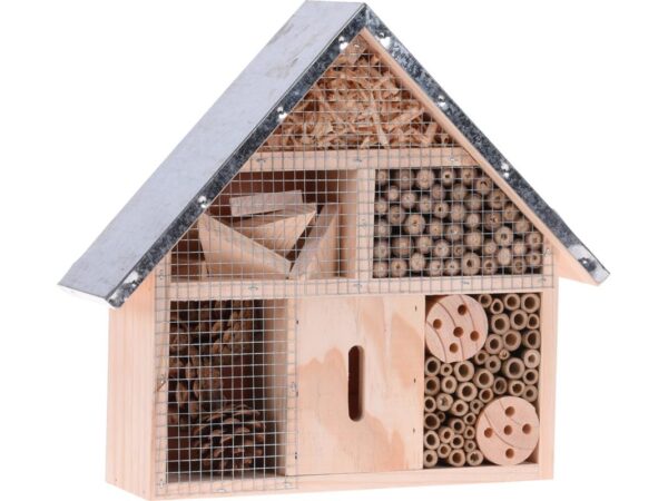 Insectenhotel Hout Metalen Dak 29