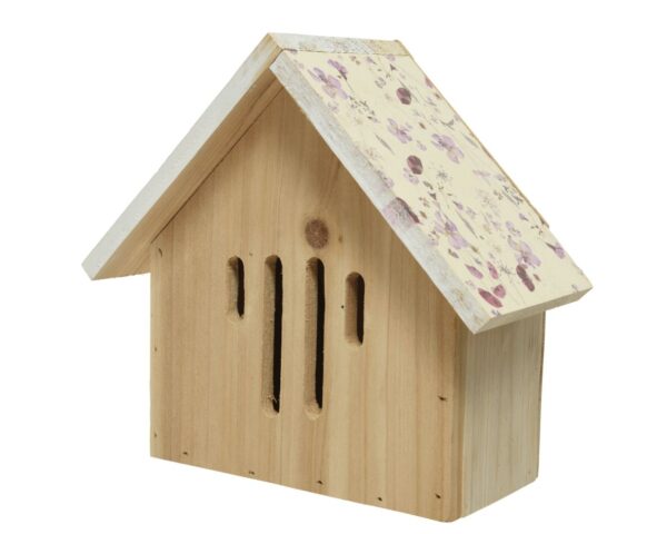 Insectenhuis Grenen L10-W21.5-H20cm Licht Roze