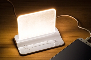 Integral LED USB Tafellamp Wit Dimbaar + Oplaadfunctie Voor Telefoon