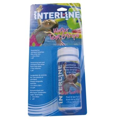 Interline Water Teststrips Voor Chloor En PH Blister A 25 Strips/potje