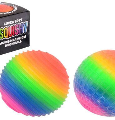 John Toy Jumbo Squishy Rainbow Bal Ø10cm