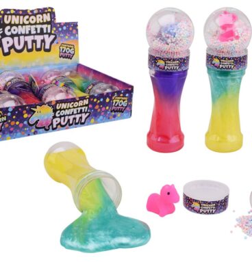 John Toy Putty Met Unicorn En Foam Balletjes In Kegel 20cm