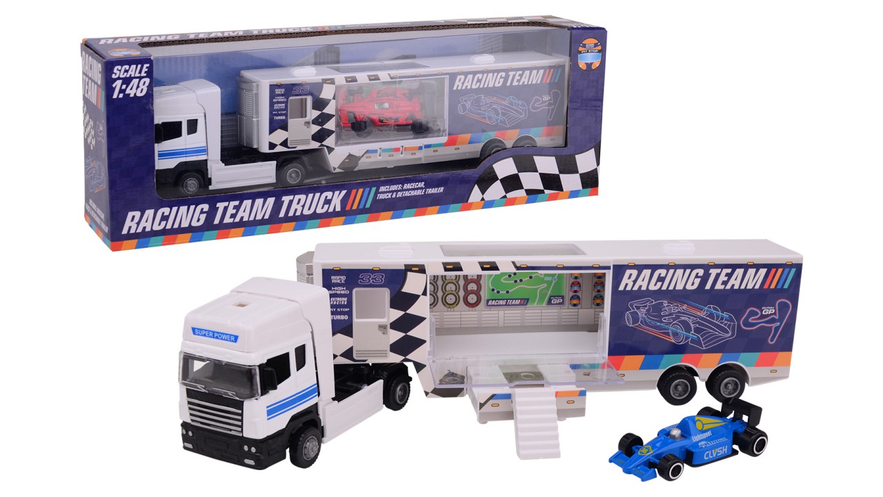 John Toy Racing Team Truck Schaal 1:48 37x7x12