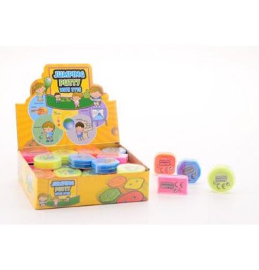 Johntoy Stuiter Putty Met Oogjes 5x4cm ( Per Potje )