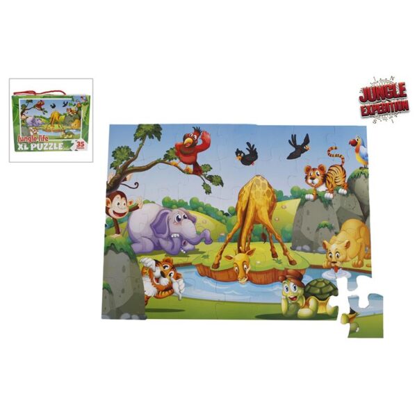 Jungle Expedition Vloerpuzzel 35 Stukjes 62x46cm