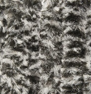 Kattenstaart Deurgordijn 100x240cm Zwart/wit/grijs
