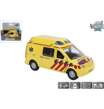 Kids Globe Ambulance NL Die Cast Pb Met Licht En Geluid 13cm