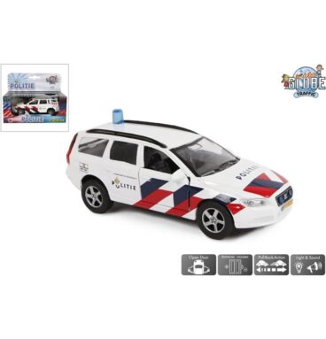 Kids Globe Politie Volvo V70 NL Die Cast Pb Licht Geluid 12cm