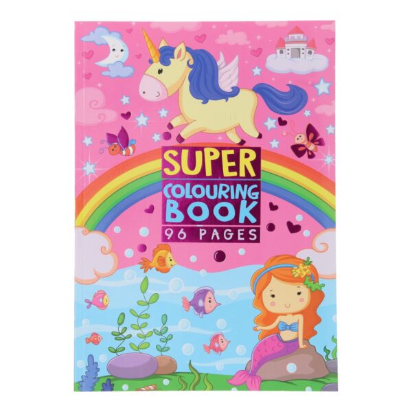 Kleurboek Super Colouring Book 96 Bladzijden