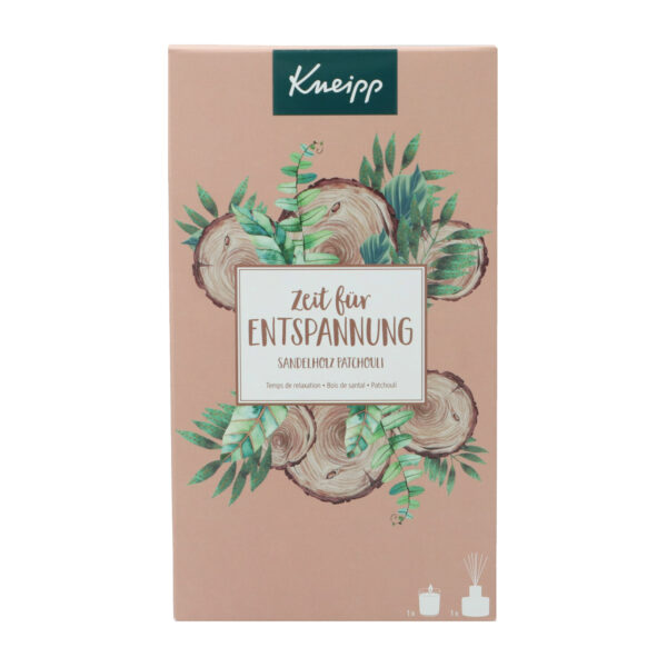 Kneipp Giftset Time To Relax Geurkaars 145gr+ Geurstokjes 50ml