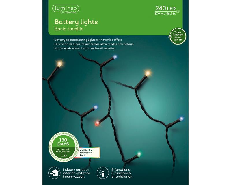 Lumineo Durawise LED Basic Lights 240L-1790cm Multikleur