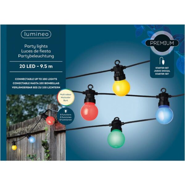 Lumineo LED Feestverlichting Twin Starterkit Multicolor 9