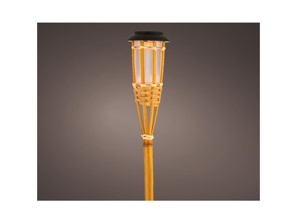 Lumineo LED Solar Fakkel Bamboe Buiten 54cm-1L