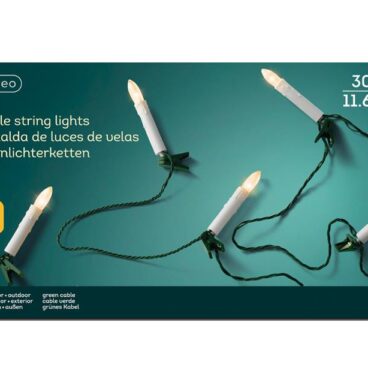 Lumineo LED Traditionele Kaarsverlichting 30L Voor Buiten Gebruik Warm Wit