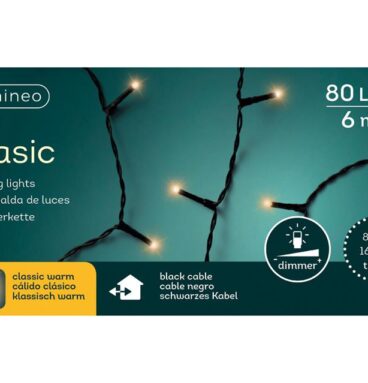 Lumineo LED-verlichting Ricelights 6m 80 Lampjes Warmwit