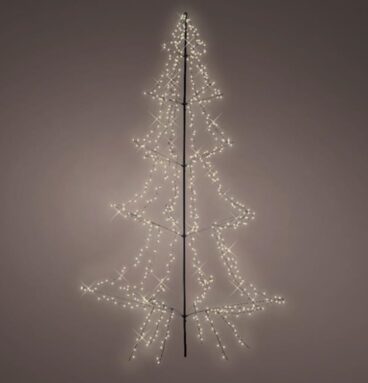 Lumineo everlands kunstkerstboom Vorm LED Buitenverlichting Vrijstaand 450cm