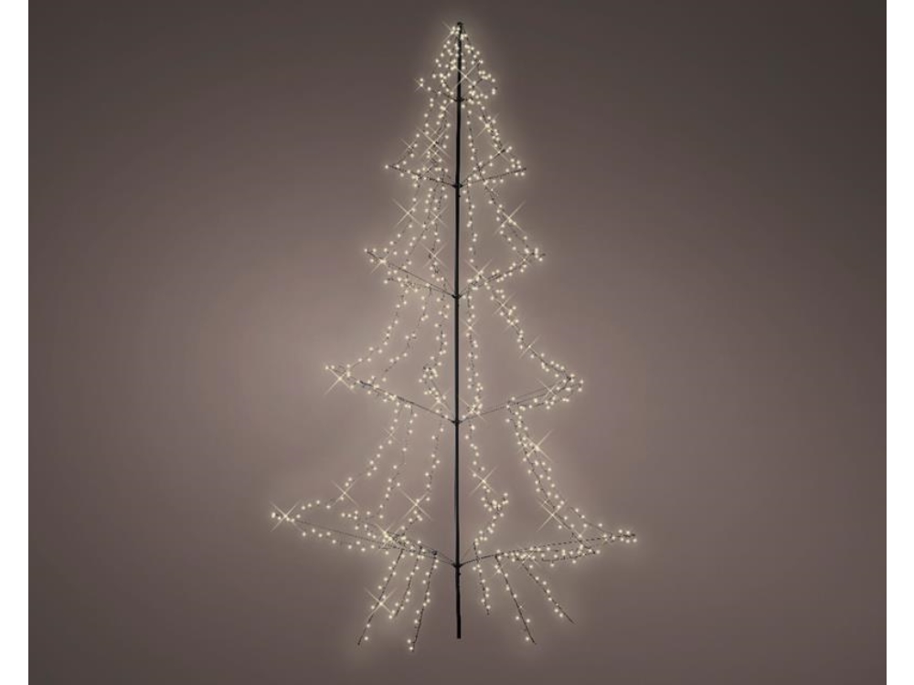 Lumineo everlands kunstkerstboom Vorm LED Buitenverlichting Vrijstaand 450cm