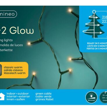 Lumineo everlands kunstkerstboomverlichting 1-2 Glow 210cm 223 LED Lampjes