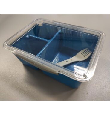 Lunchbox Met Vouwbare Vork 20x15x7cm Diepvries- En Magnetronbestendig