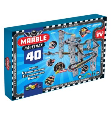 Marble Racetrax Knikkerbaan Circuitset 40 Sheets 6m