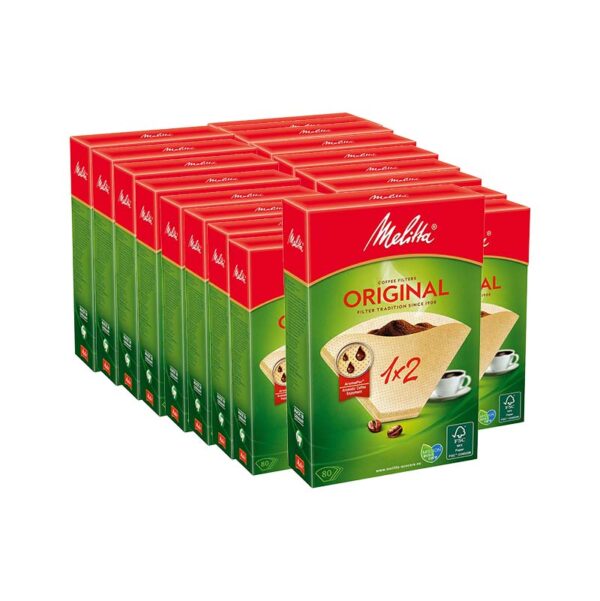 Melitta Koffiefilters 1x2 40stuks. Verpakking Van 18 Krimp A 18 Pak