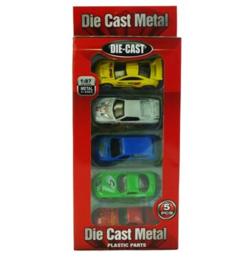 Modelautootjes DieCast 1:64 Pak A 5 Stuks. Assorti Samenstellingen