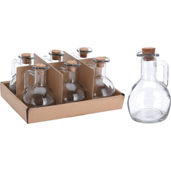 Olie/azijn Fles Glas Met Kurk 150ml